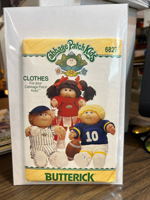 Cabbage Patch Kids : Butterick Clothes Pattern 6827 Sports