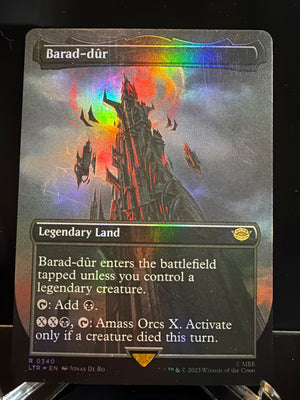 Magic The Gathering: Lord of the Rings: Barad-dūr (Foil Borderless)