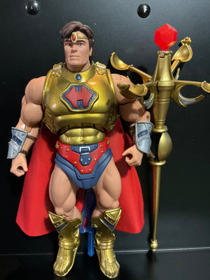 Masters of the Universe MOTU Classics: HE-RO (Rare red Gem) Loose / Mint / Complete
