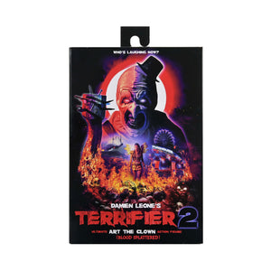 NECA: Terrifier 2 Ultimate Art the Clown (Blood Splattered) Action Figure