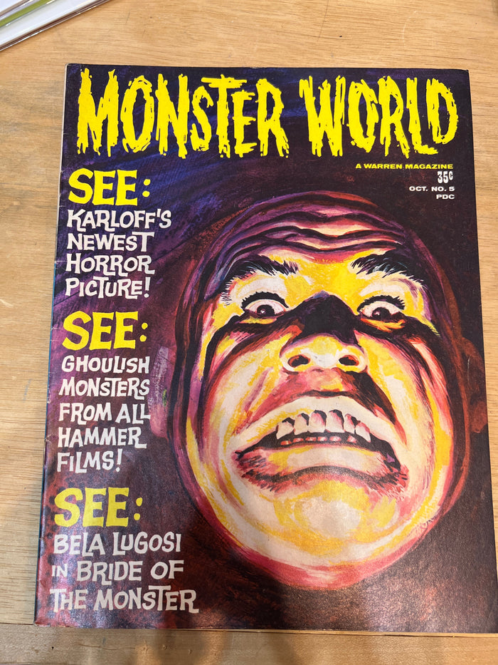 Monster World #5 Tor Johnson Cover