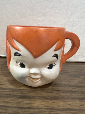 Vintage Flintstones Vitamins Mail-Away Pebbles Mug 1972