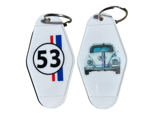 Key Tag/Keychain: Volkswagen 53 (Herbie/Lovebug)