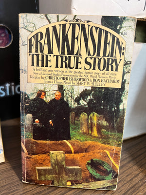 Frankenstein: The True Story  Paperback Novelization / Teleplay 1973 Movie Cover 1st Printing