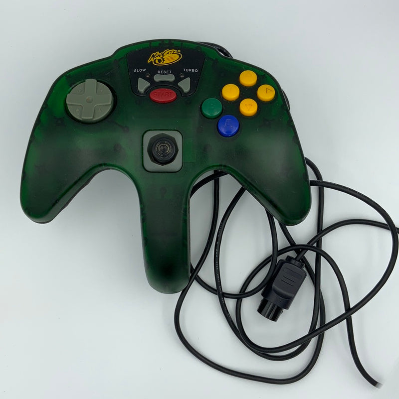 Mad Catz Nintendo 64 Controller : Clear Green Cleaned / Tested