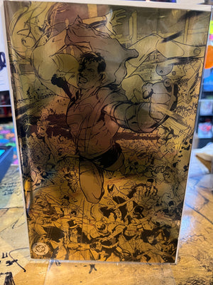 DC K.O. #1 (OF 5) 1:250 Gold Foil Lights Out Blind Bag Variant Javier Fernandez