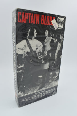Captain Blood : Black & White  Sealed VHS Tape w/ Watermarks