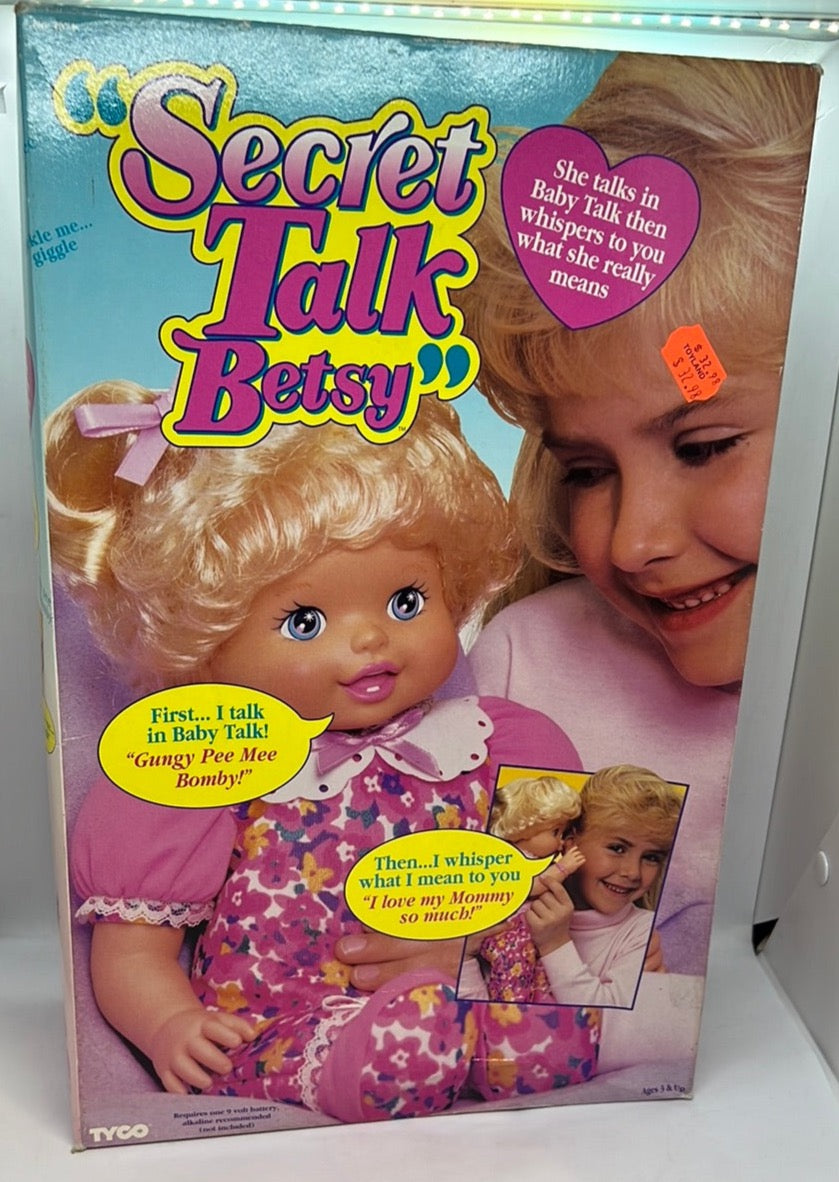 Tyco Vintage Secret Talk Betsy Doll Mint in Sealed Box!