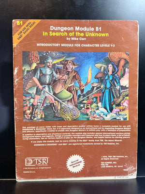 Dungeons & Dragons Module: B1 In Search of the Unknown