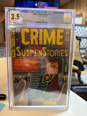Crime Suspenstories #8  E.C. Comics 1952 CGC 3.5 Off-White Pages