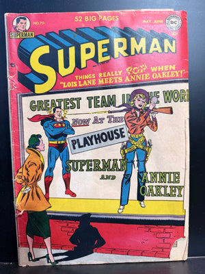 Superman #70 (1939 1st Series) Annie Oakley Cover