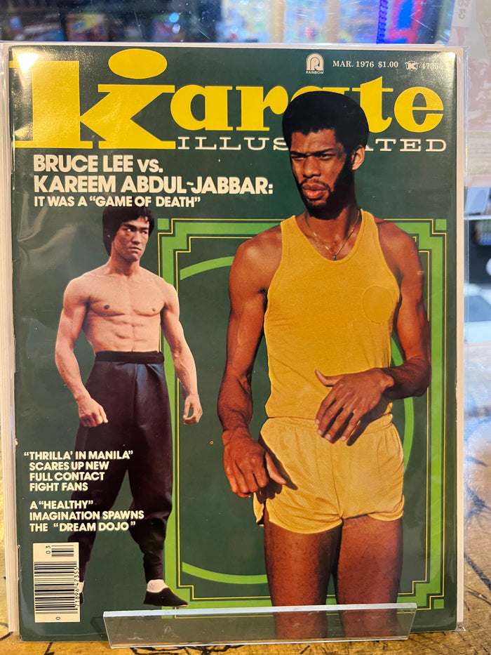 Karate Illustrated March 1976 Kareem Abdul-Jabbar / Bruce Lee Cover