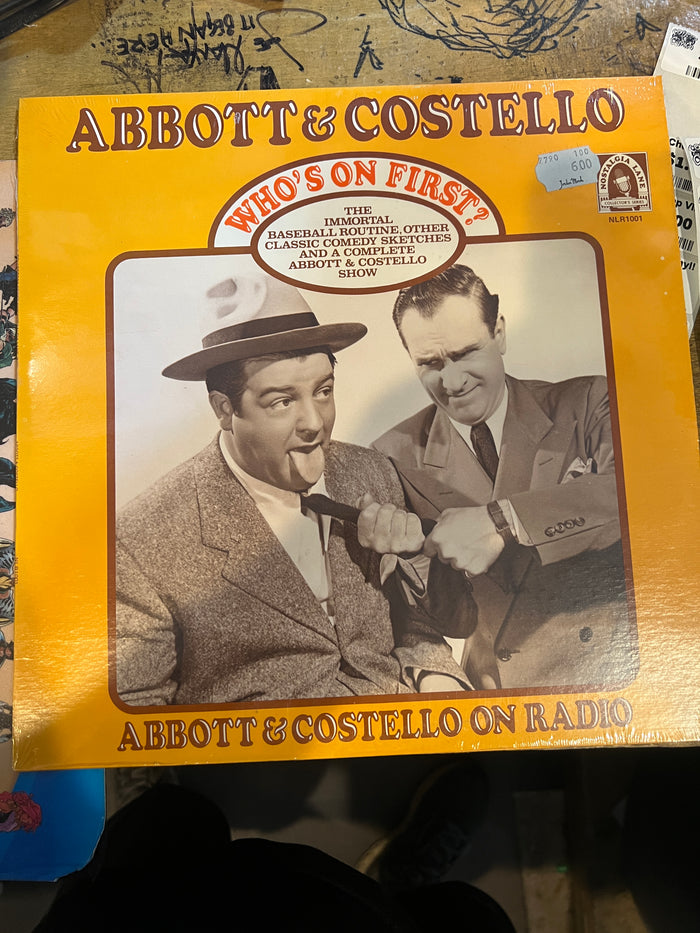 Abbot & Costello : Who's on First - LP Soundtrack OST Sealed Nostalgia Lane NLR1001
