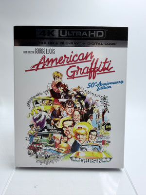American Graffitti : 50th Anniversary 4k Ultra HD Blu-Ray (New/ Sealed w/ Slip)