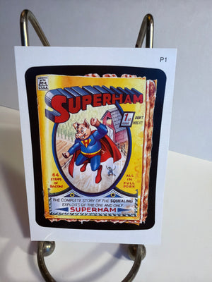 Wacky Packages (All New Series 4) 2006 P1 Promo Superham