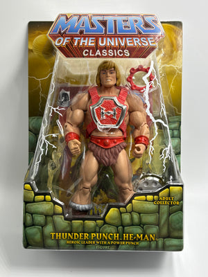 Masters of the Universe MOTU Classics: Thunder Punch He-Man (MIB) W/ Mailer