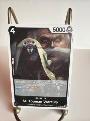 One Piece Card Game: Carrying on His Will - St. Topman Warcury (Rare / Foil)