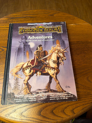 AD&D 2nd Ed Forgotten Realms Adventures : Hardcover 2106