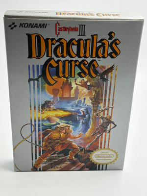 Nintendo NES : Castlevania III : Dracula's Curse (No Cartridge) Box & Inserts Only