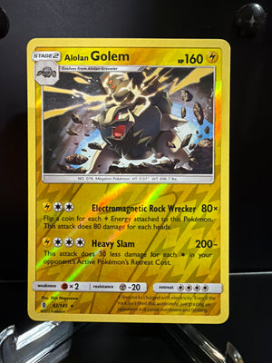 Pokemon: Sun & Moon - Guardians Rising - Alolan Golem Reverse Holofoil