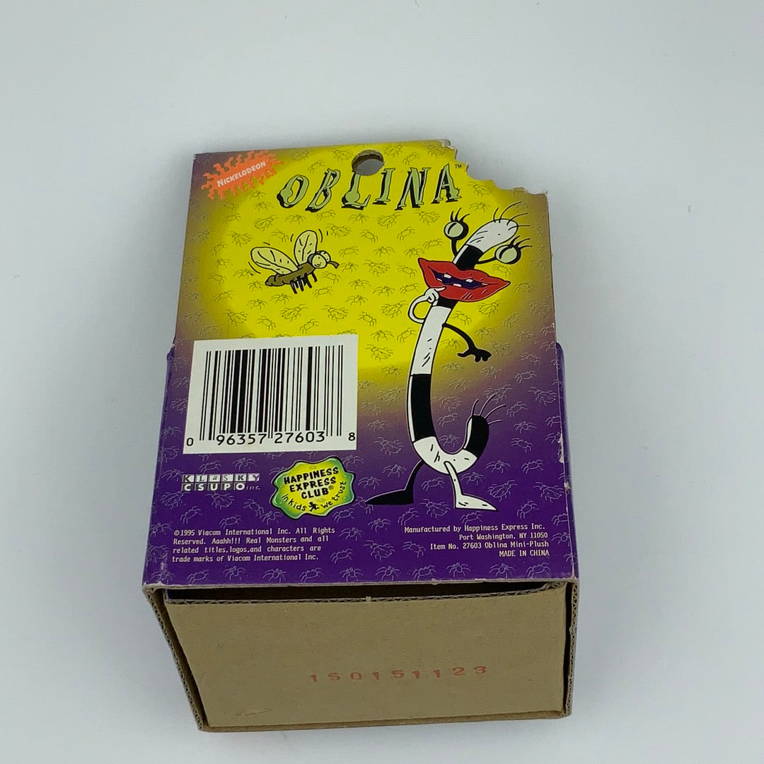 ahh real monsters plush AAAAHH!!! REAL MONSTERS! Plush 4" Oblina Mint in Box! – Fun Box Monster Emporium