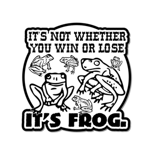 "It's Frog" Die-cut Sticker by Arcane Bullshit