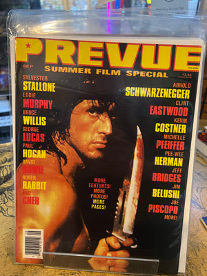 Prevue (1984 Steranko) Mediascene #72 Rambo Cover