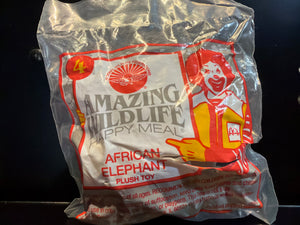 McDonalds Fast Food Toy: Amazing Wildlife Happy Meal - African Elephant (sealed)