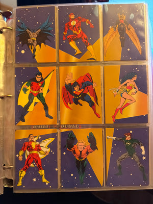 DC Stars 1994 Skybox Cards : Complete Set of 9 Chase Puzzle Cards