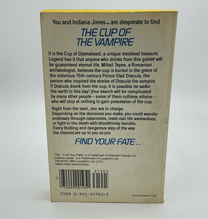 Indiana Jones Find Your Fate #5 : Cup of the Vampire Vintage Paperback