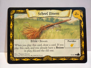 Harry Potter TCG Trading Card Game (2001) : School Broom