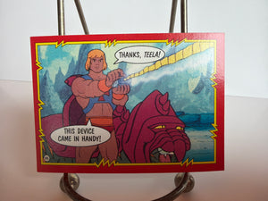 Masters of the Universe Trading Card Series (1984) : #65 "In The Right Hands!"