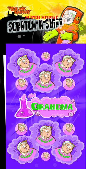 Grandma Scratch-N Sniff Sticker