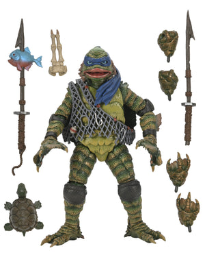 NECA: Universal Monsters x Teenage Mutant Ninja Turtles Ultimate Leonardo as Creature From The Black Lagoon Action Figure