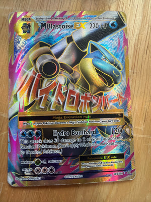 Pokemon :  Evolutions - M Blastoise EX Full Art Holofoil (DAMAGED)