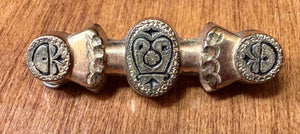 Victorian / Etruscan Revival Turn of the Century Bar-Pin High Collar Shirt Closure