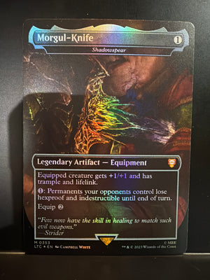 Magic The Gathering: Lord of the Rings: Morgul - Knife - Shadowspear (Foil Borderless)
