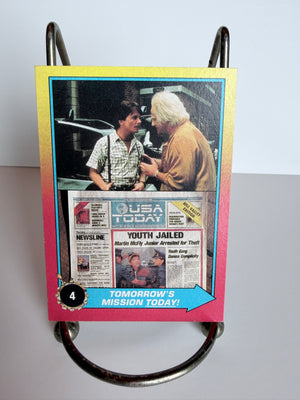 Back to the Future II Trading Cards (Topps 1989) #4 Tomorrow's Mission Today!