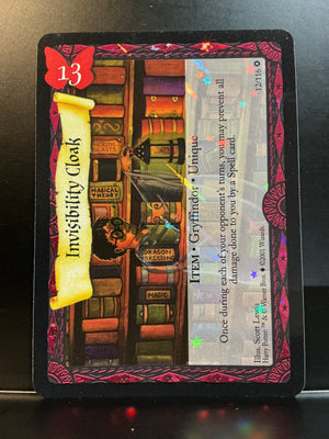 Harry Potter TCG Trading Card Game (2001) : Invisibility Cloak 12/116