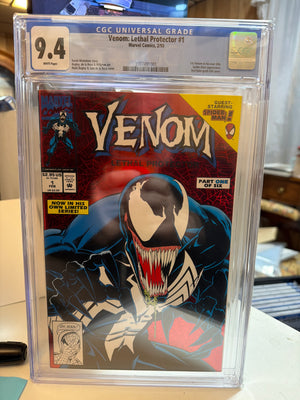 Venom Lethal Protector #1 CGC 9.4 White Pages