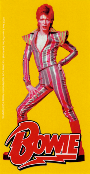 Sticker - Bowie, David - Posing In Striped Jumpsuit