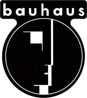 Sticker - Bauhaus - Black And White Logo