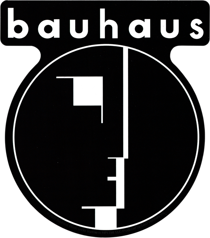 Sticker - Bauhaus - Black And White Logo
