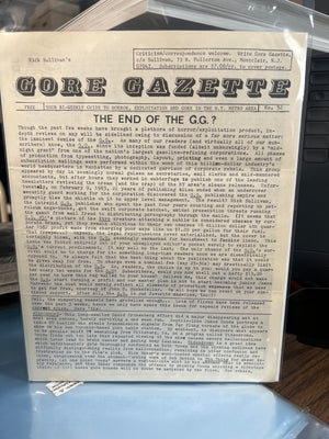 Rick Sullivan's Gore Gazette #52