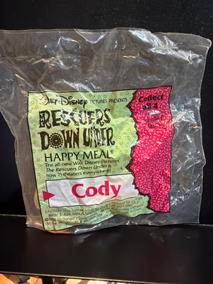 McDonalds Fast Food Toy : Rescuers Down Under Movie Viewers - Cody MIP