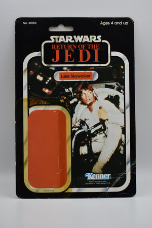 Vintage Kenner Star Wars Figure Card-Back : Jedi Luke (Falcon Card)