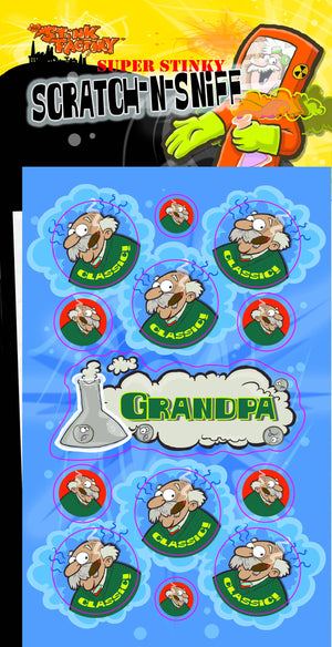 Grandpa Scratch-N Sniff Sticker