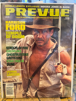 Prevue (1984 Steranko) Mediascene #56 Indiana Jones & The Temple Of Doom
