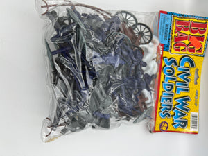 Ja-Ru  : Big Bag of Civil War Soldiers Action Figures (Plastic Army-Men Style Figures) Sealed 1995 (Copy)