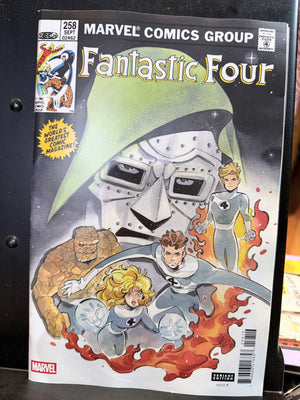 616 DAY MARVEL MYSTERY BAG FEATURING DOOM : Fantastic Four #258 Facsimile Edition Peach Momoko Variant Cover  W/ Doomquest & Mask (Copy)